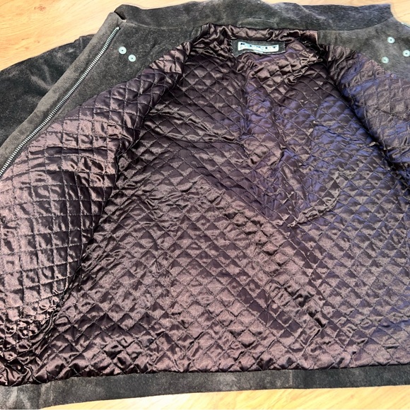 80’s Vintage Jacket   Dark Brown Suede  Small - Picture 5 of 12